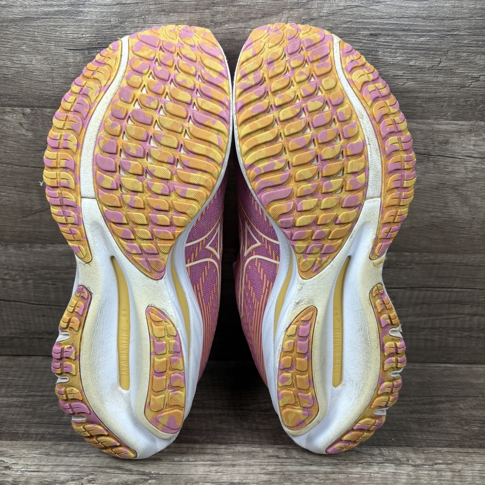 Mizuno Wave Rider 26 Pink Orange Womens US Size 8 411386.6T00 Running Shoes - Picture 7 of 8